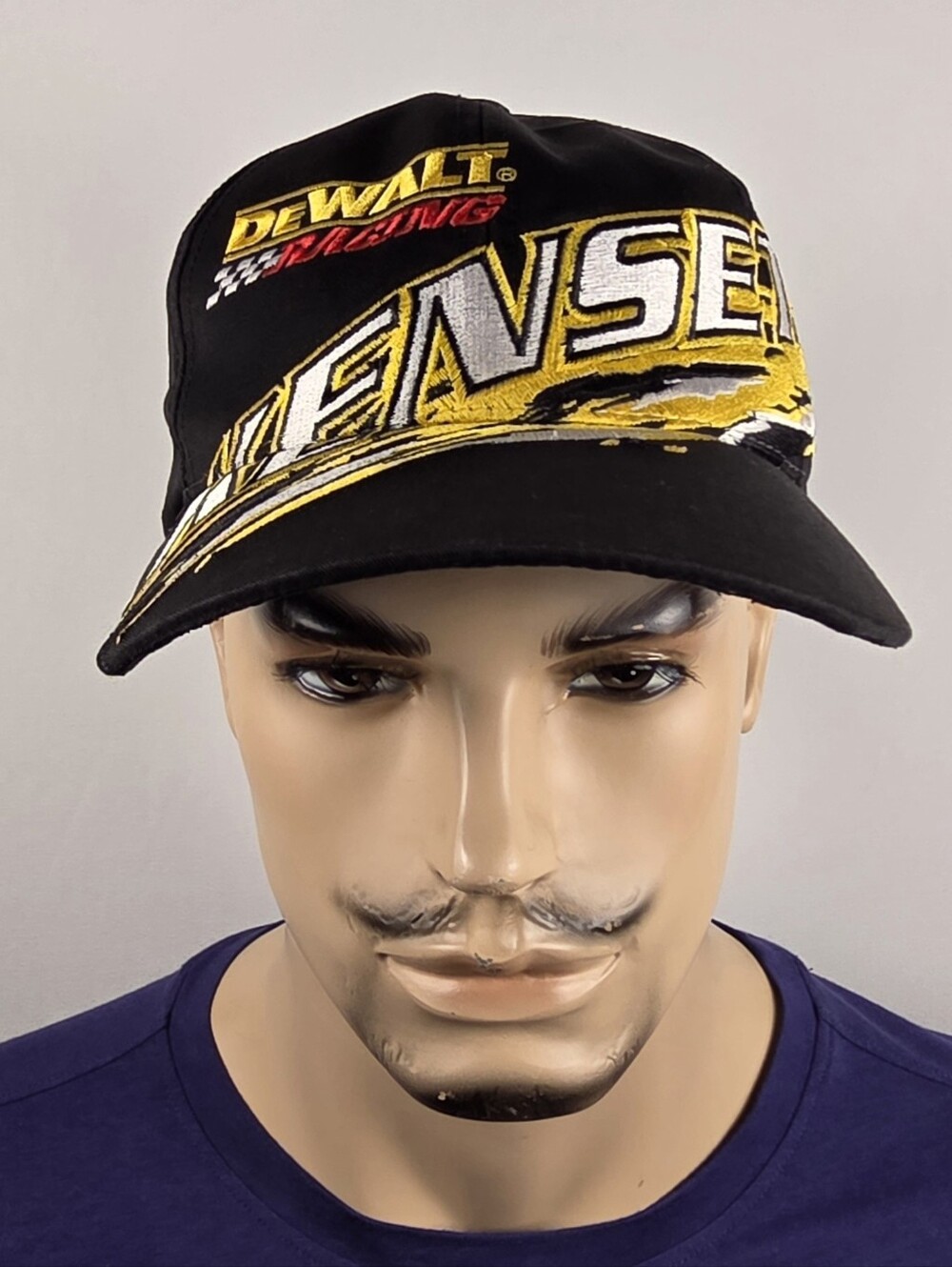 Dewalt Roush Racing Kenseth Nascar Black Snapback Hat Vintage Cap Adjustable Red
